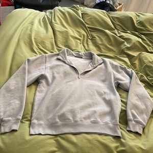 Brandy Melville light blue quarter zip